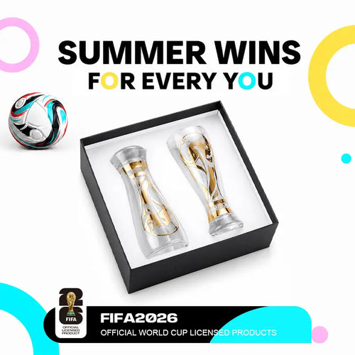 【FIFA WORLD CUP 2026 】Officially Licensed 11oz Gold Stamped Classic Beer Glass Set, the perfect gift for Football fans, a summer essential. Drinkware Mug,summerwins